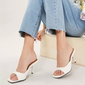 Shein open toe kitten heels